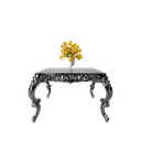 میز غذاخوری ماندگار آمور مستطیل 4 نفره صفحه mdf و شیشه