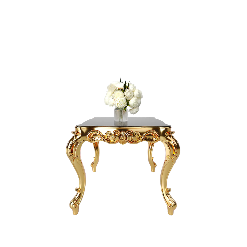 میز غذاخوری ماندگار روبینا مربع صفحه شیشه چاپی 8 میل