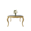 میز غذاخوری ماندگار نگار مستطیل 4 نفره صفحه شیشه چاپی 8 میل