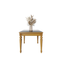 میز غذاخوری ماندگار نگین مربع صفحه mdf و شیشه