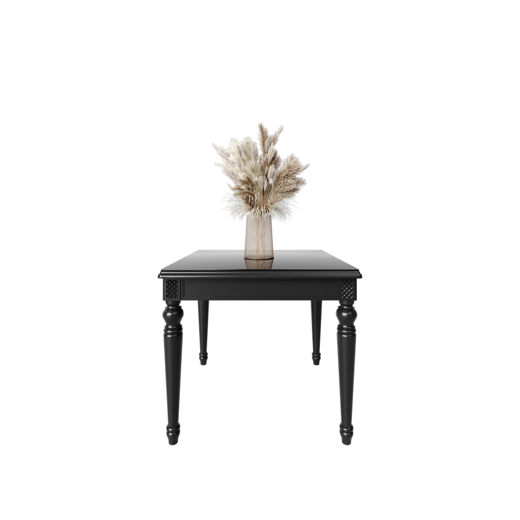 میز غذاخوری ماندگار نگین مربع صفحه mdf و شیشه