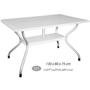 میز مستطیل پایه فلزی 6 نفره NS-921