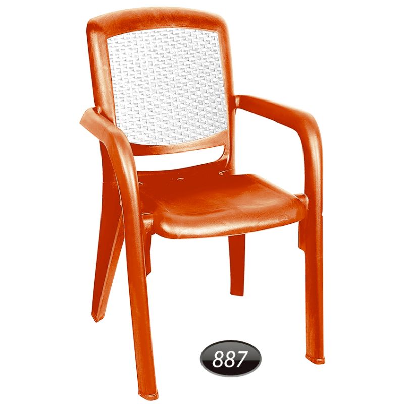 صندلی دسته دار  دو رنگ NS-887