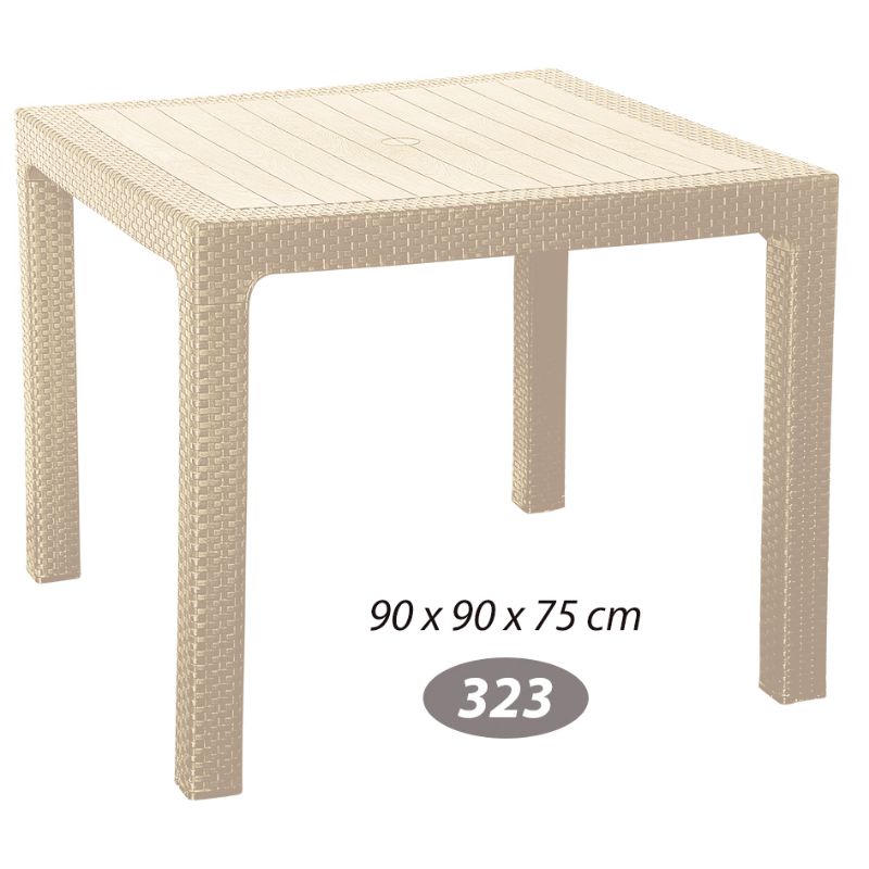 میز مربع حصیر باف NS-323