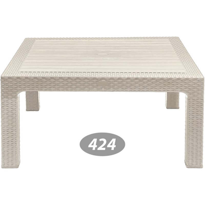 میز جلو مبلی  حصیری مربع NS-424