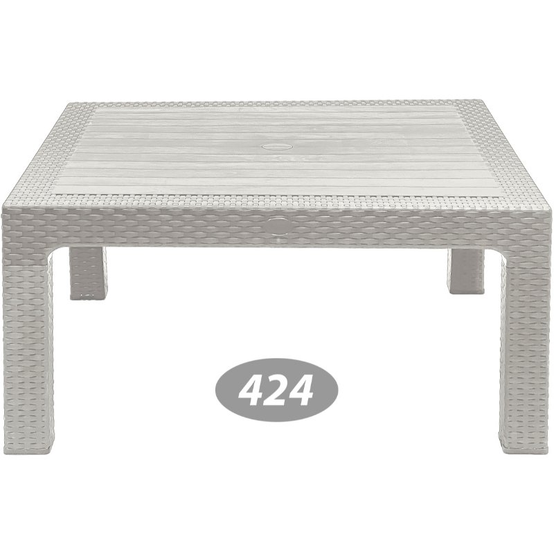 میز جلو مبلی  حصیری مربع NS-424