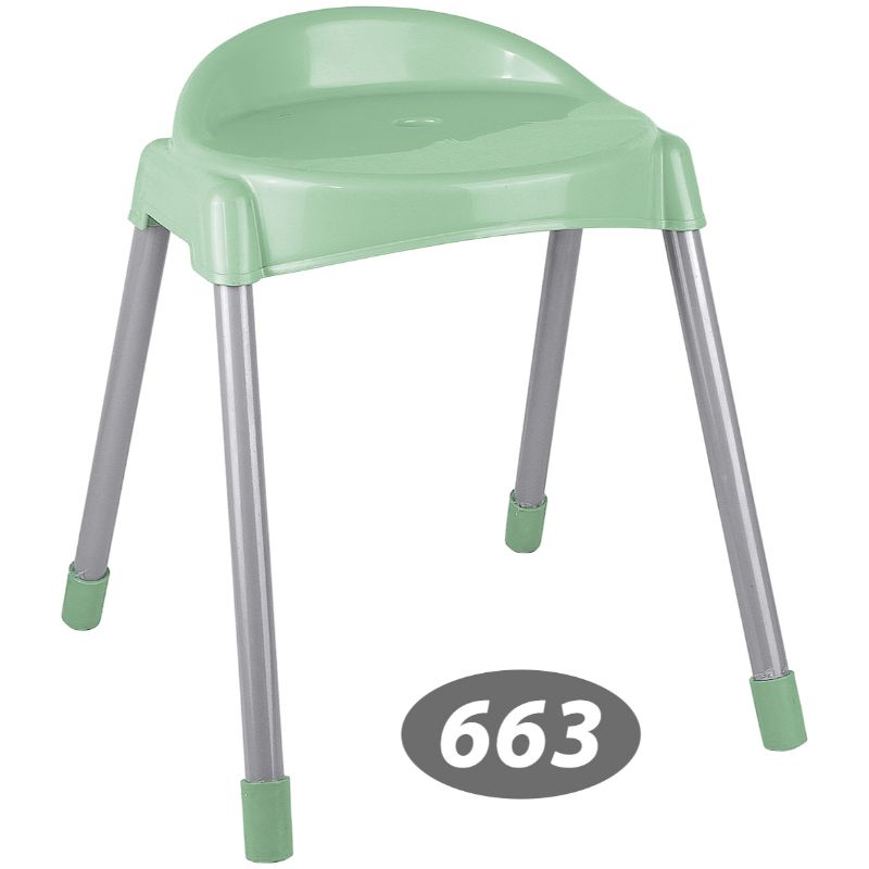 چهار پایه پشتی دار پایه فلزی متوسط ناصر 663