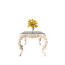 میز غذاخوری مربع آمور صفحه mdf و شیشه