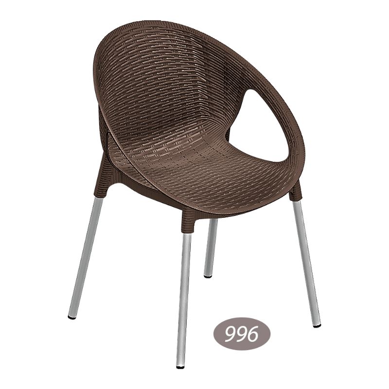 صندلی دسته دار  پایه فلزی حصیری فانتزی ناصر 996